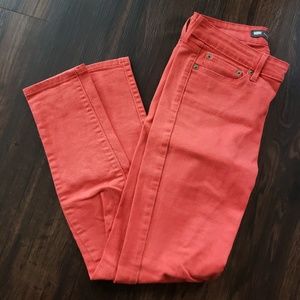 Red-orange Levi Jeans